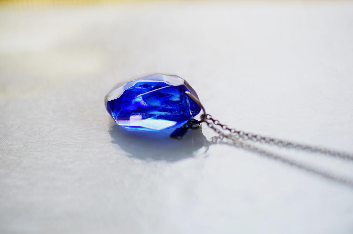 夜明けの海に映る月 ラフォルム ガラスジュエリー ガラスアクセサリー