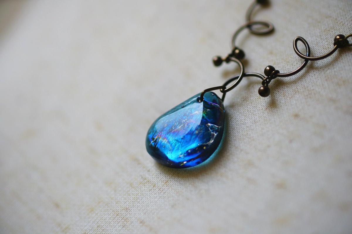 Aquatic Bean ラフォルム ガラスジュエリー ガラスアクセサリー