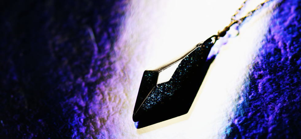 Sparkle blue diamond ～ 煌き  ～ ラフォルム ガラスジュエリー ガラスアクセサリー