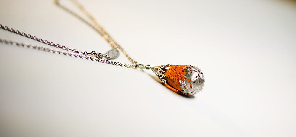 Amber journey ラフォルム ガラスジュエリー ガラスアクセサリー