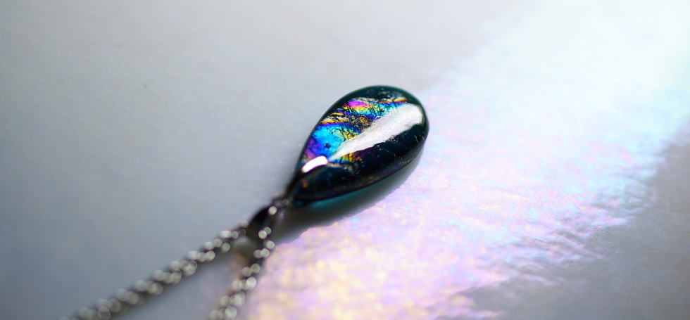 Aurora of Aquamarine sea ラフォルム ガラスジュエリー ガラスアクセサリー