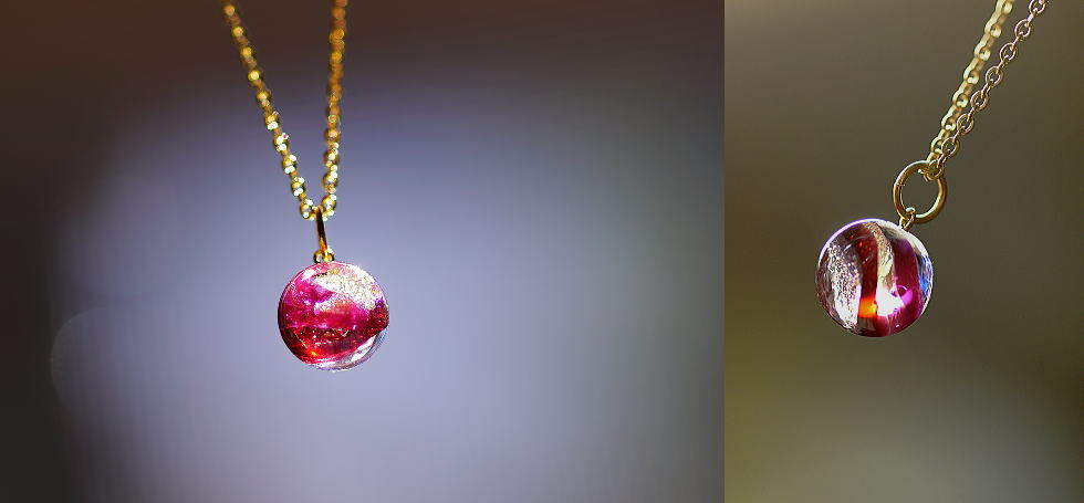 Ruby passion planet ラフォルム ガラスジュエリー ガラスアクセサリー