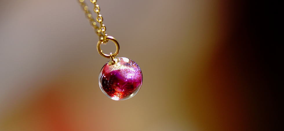 Ruby passion planet ラフォルム ガラスジュエリー ガラスアクセサリー
