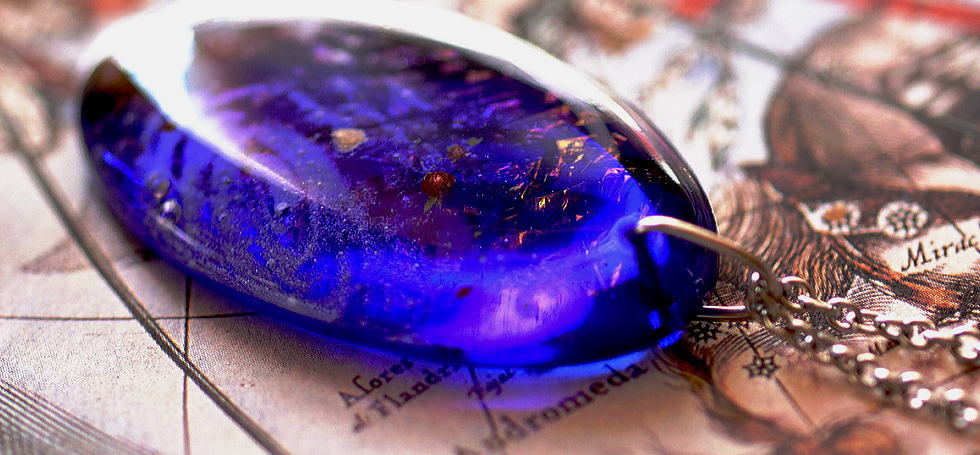 Oval galaxy ラフォルム ガラスジュエリー ガラスアクセサリー