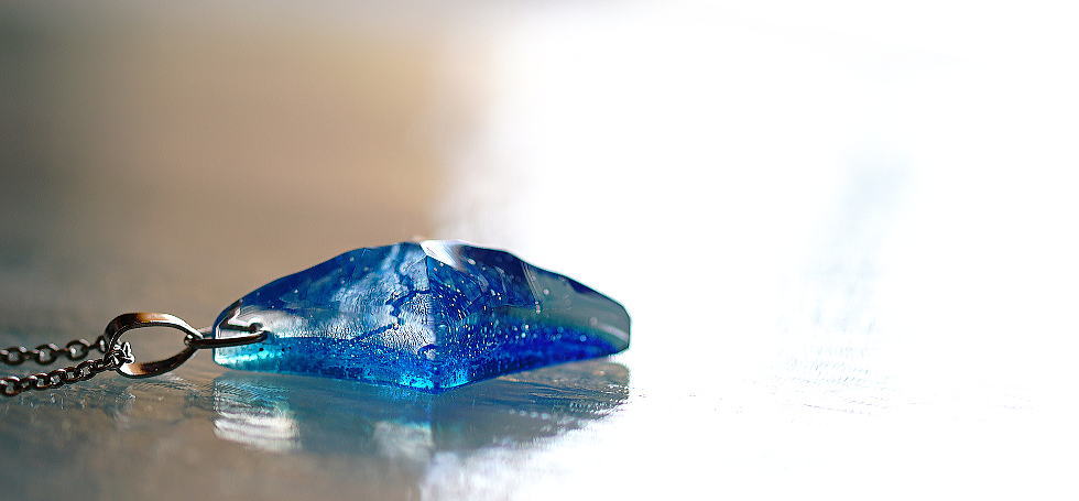 Aqua diamond star ラフォルム ガラスジュエリー ガラスアクセサリー