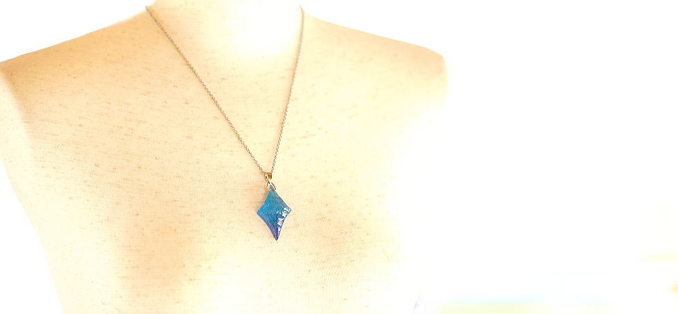 Aqua diamond star ラフォルム ガラスジュエリー ガラスアクセサリー