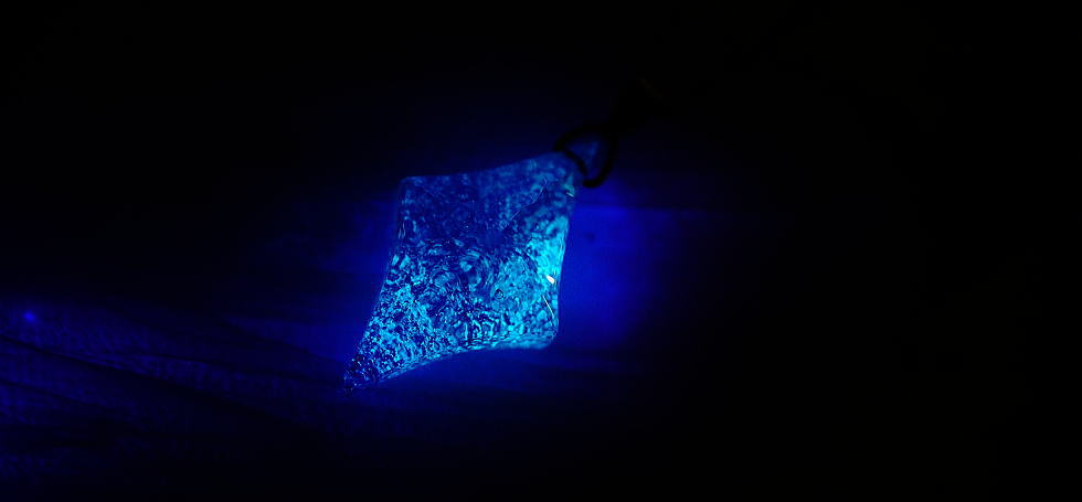 Aqua diamond star ラフォルム ガラスジュエリー ガラスアクセサリー