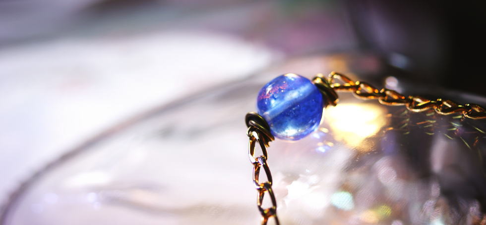 Blue water planet ラフォルム ガラスジュエリー ガラスアクセサリー