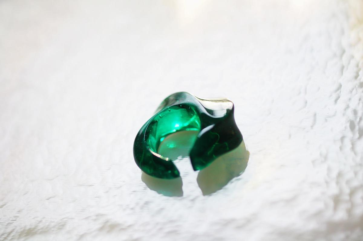 Ripple Cuff Earring(片耳用イヤーカフ) ラフォルム ガラスジュエリー ガラスアクセサリー