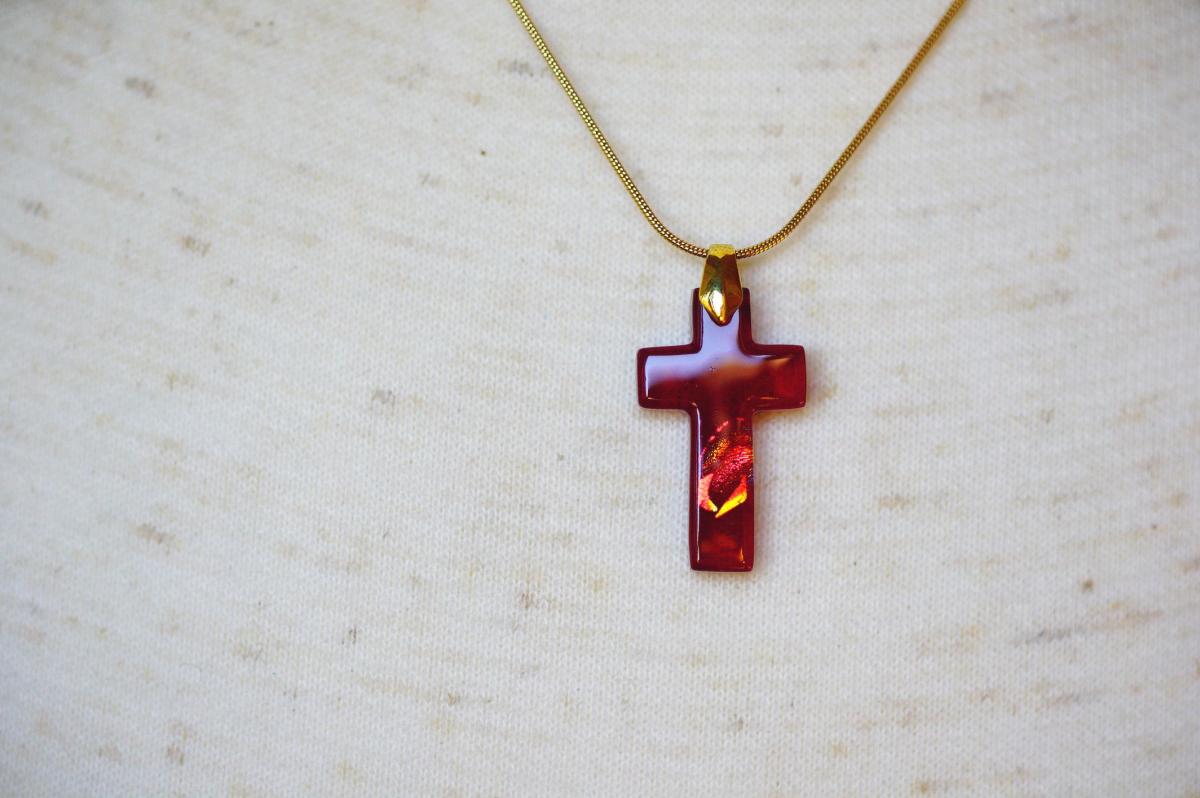 炎の祈り ～ Red Flame ～ ラフォルム ガラスジュエリー ガラスアクセサリー