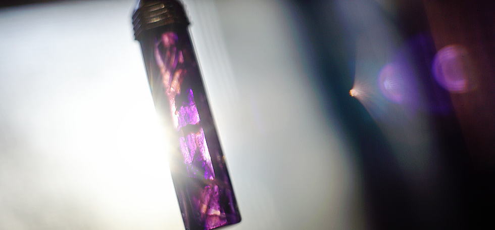 Mysterious purple crystal ラフォルム ガラスジュエリー ガラスアクセサリー
