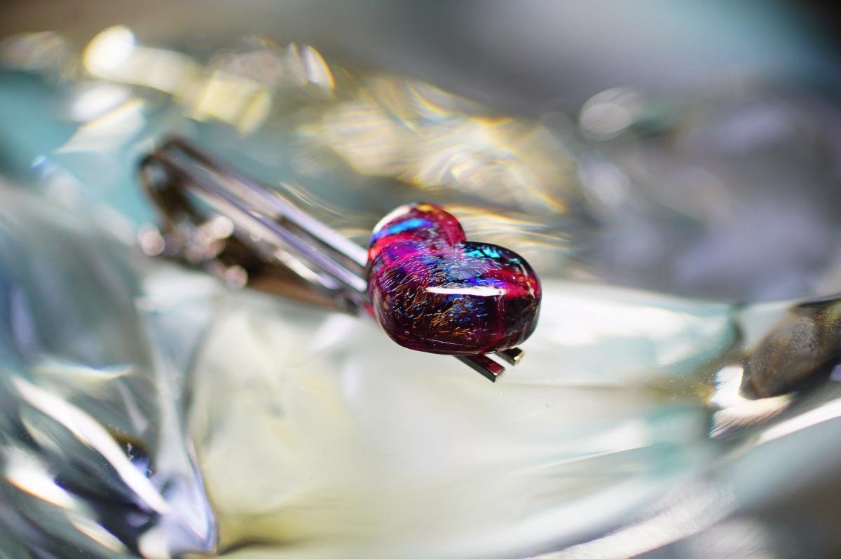 Cool feminine ～ Radiant Heart ～ ラフォルム ガラスジュエリー ガラスアクセサリー