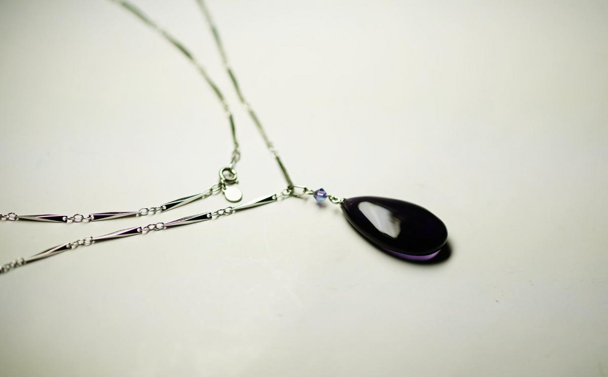 Drops of grape ラフォルム ガラスジュエリー ガラスアクセサリー