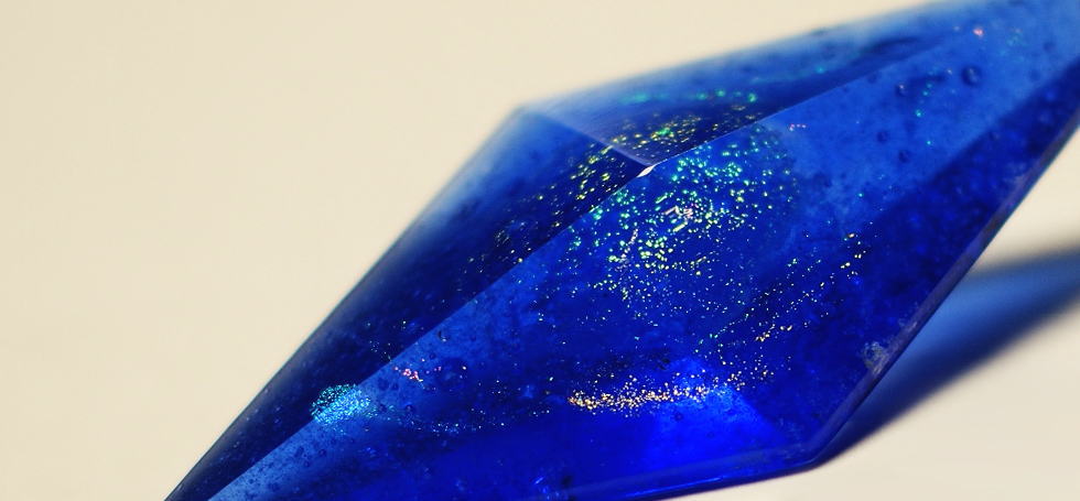 Dreamblue ～ Rhombic luminous galaxy ～ ラフォルム ガラスジュエリー ガラスアクセサリー