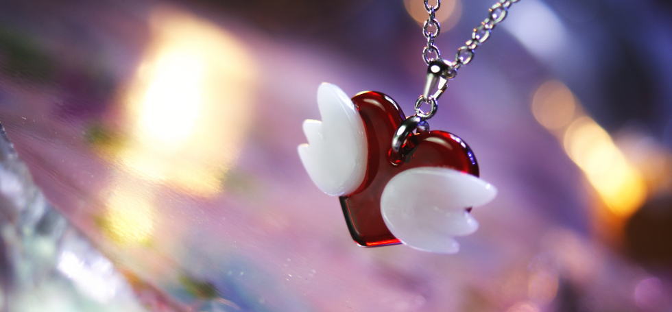Cutie Wingheart ラフォルム ガラスジュエリー ガラスアクセサリー
