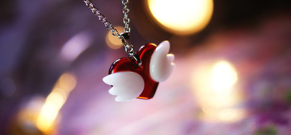 Cutie Wingheart ラフォルム ガラスジュエリー ガラスアクセサリー