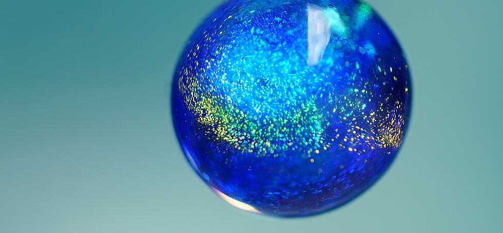 Dichroic sparkling planet ラフォルム ガラスジュエリー ガラスアクセサリー