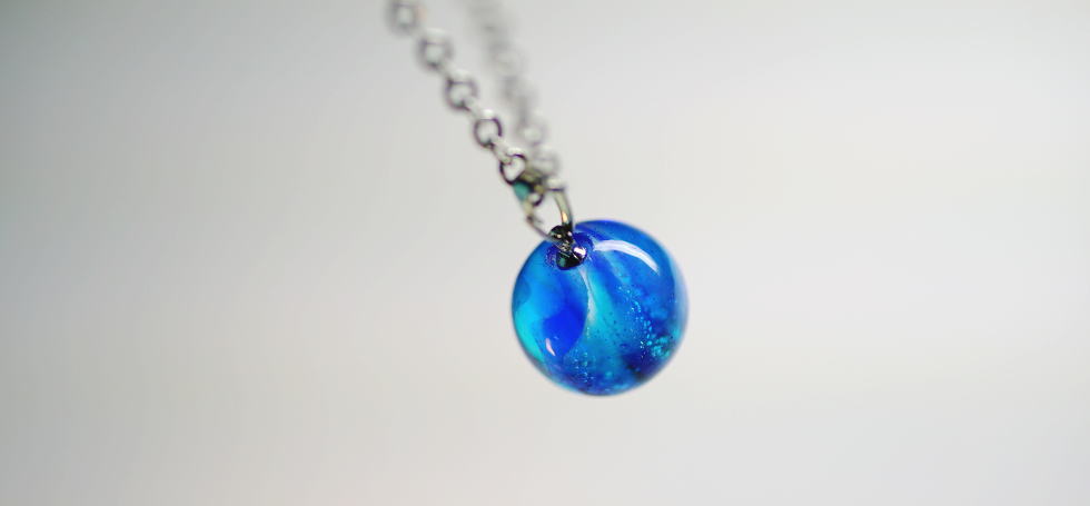 Dichroic sparkling planet ラフォルム ガラスジュエリー ガラスアクセサリー