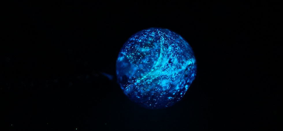 Dichroic sparkling planet ラフォルム ガラスジュエリー ガラスアクセサリー