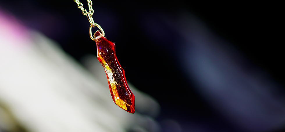 Flame blade ラフォルム ガラスジュエリー ガラスアクセサリー