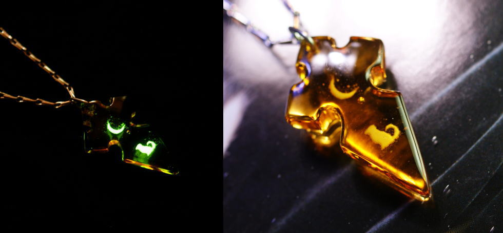 Moon of luck ～ Amber ～ ラフォルム ガラスジュエリー ガラスアクセサリー