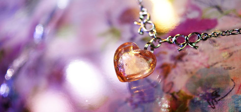 Coral heart ～ Forever ～ ラフォルム ガラスジュエリー ガラスアクセサリー
