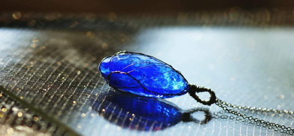 Holy blue water ラフォルム ガラスジュエリー ガラスアクセサリー