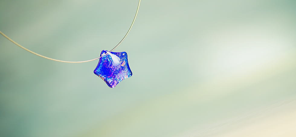 Candy blue star ラフォルム ガラスジュエリー ガラスアクセサリー