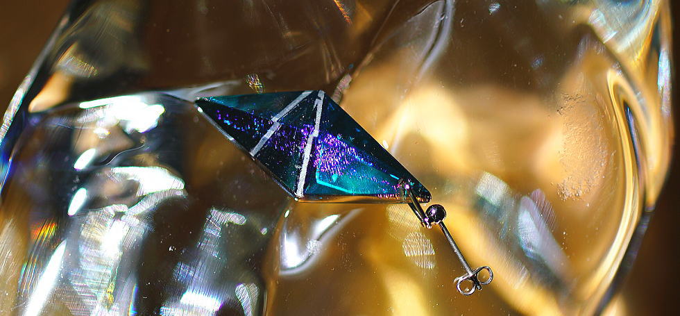 Parallelogram dream ラフォルム ガラスジュエリー ガラスアクセサリー