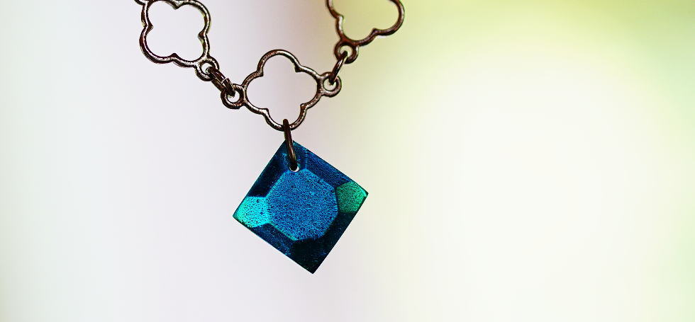 Island blue jewel ラフォルム ガラスジュエリー ガラスアクセサリー