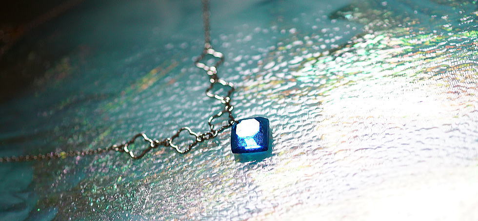 Island blue jewel ラフォルム ガラスジュエリー ガラスアクセサリー