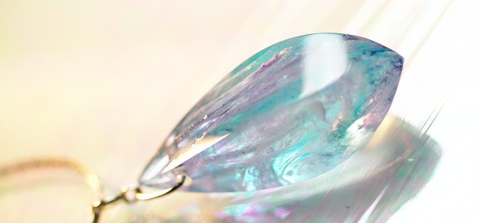 Fascination polyhedral drops ラフォルム ガラスジュエリー ガラスアクセサリー