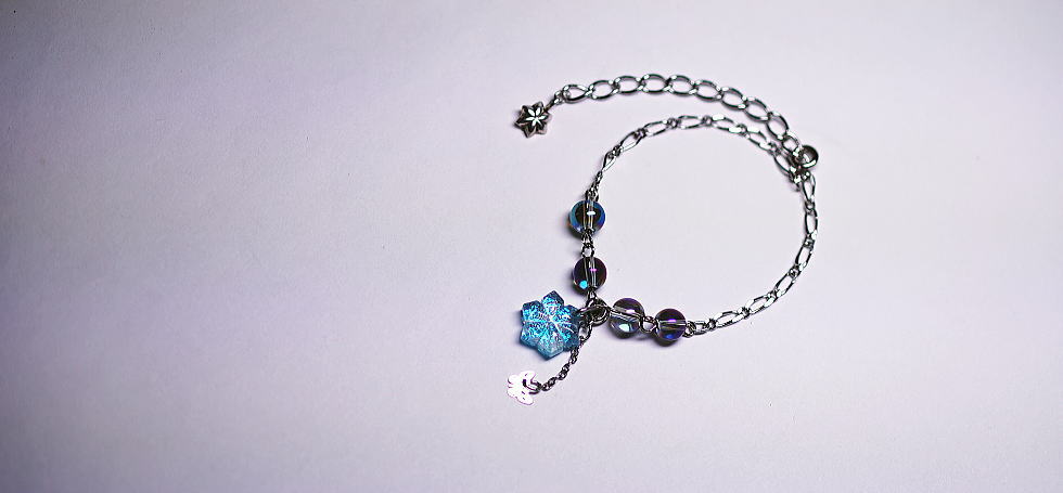 Snow princess ～ Charming bracelet ～ ラフォルム ガラスジュエリー ガラスアクセサリー