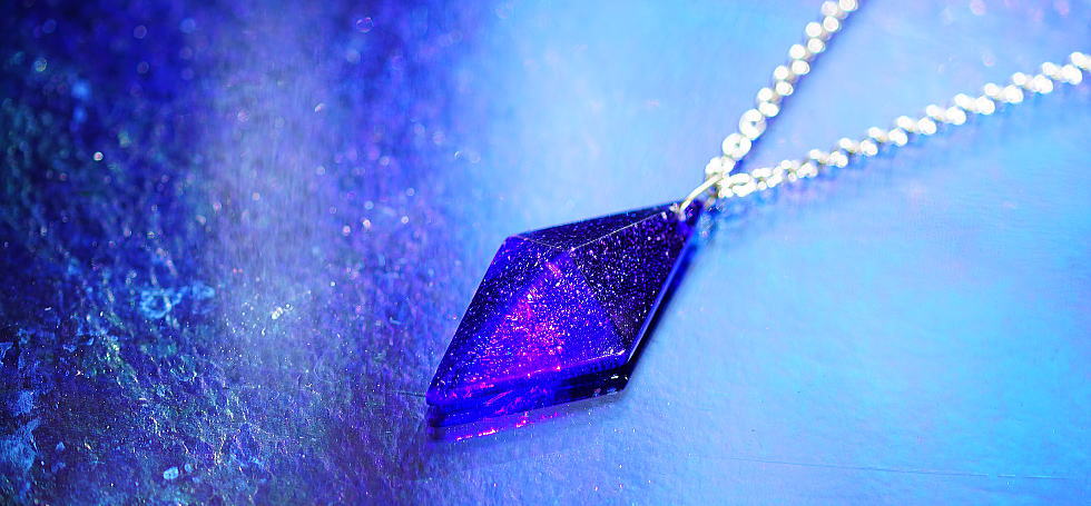Blue universe of stardust ラフォルム ガラスジュエリー ガラスアクセサリー