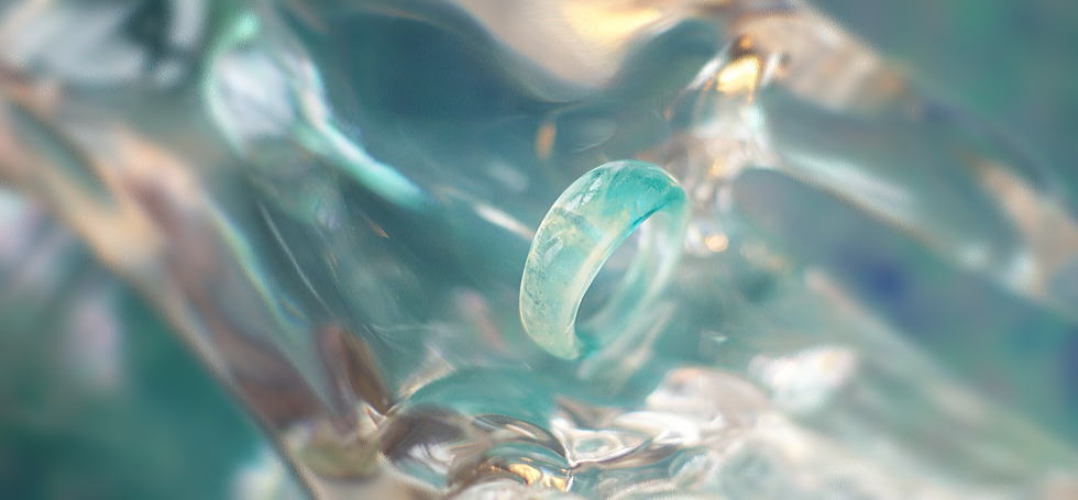 淡き水の神秘 ラフォルム ガラスジュエリー ガラスアクセサリー