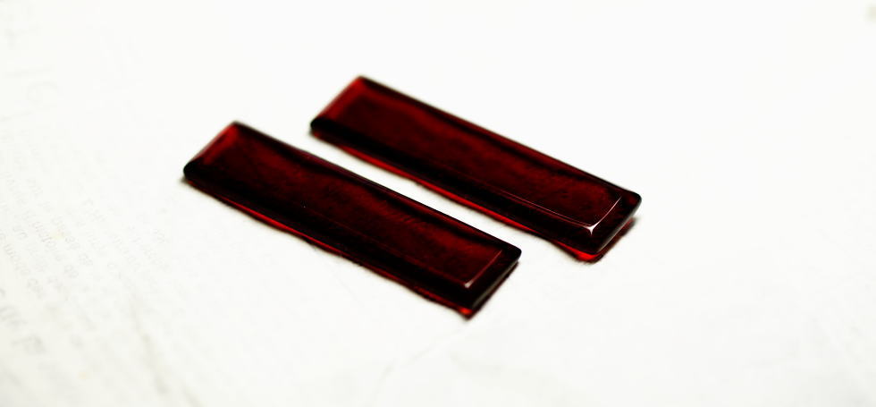 Rectangle plate ラフォルム ガラスジュエリー ガラスアクセサリー