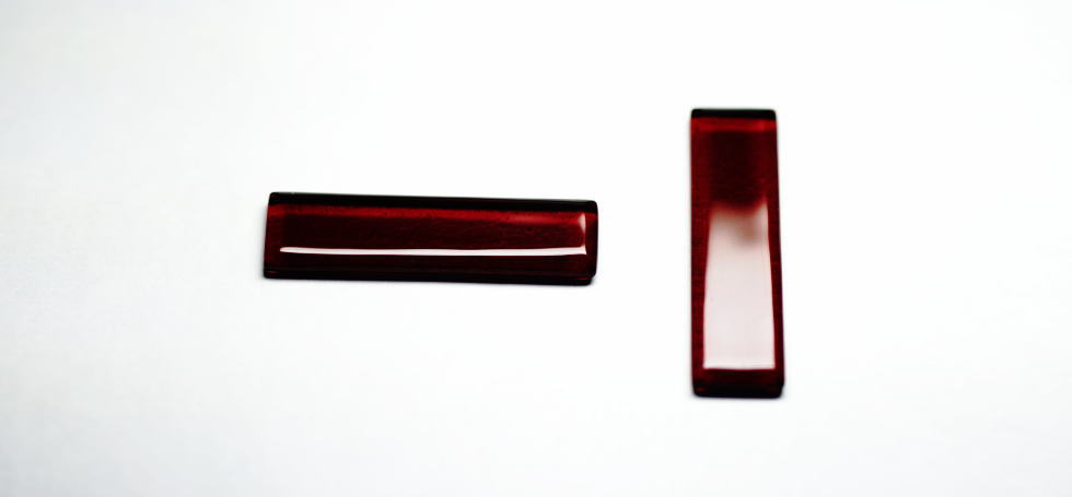 Rectangle plate ラフォルム ガラスジュエリー ガラスアクセサリー