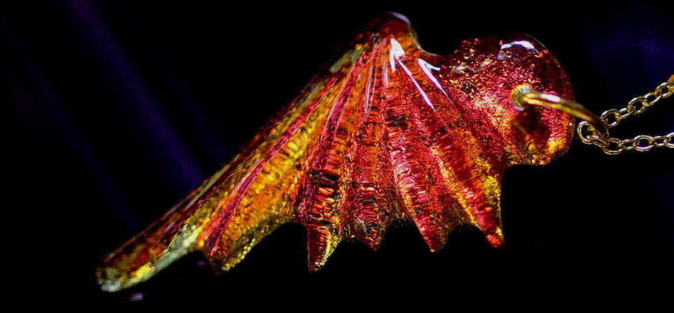 Devil's wing ラフォルム ガラスジュエリー ガラスアクセサリー