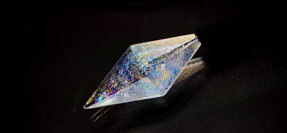 Dreamblue ～ Crystal galaxy ～ ラフォルム ガラスジュエリー ガラスアクセサリー