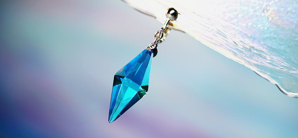 Standard Dreamblue / ターコイズブルー(片耳用イヤリング) ラフォルム ガラスジュエリー ガラスアクセサリー