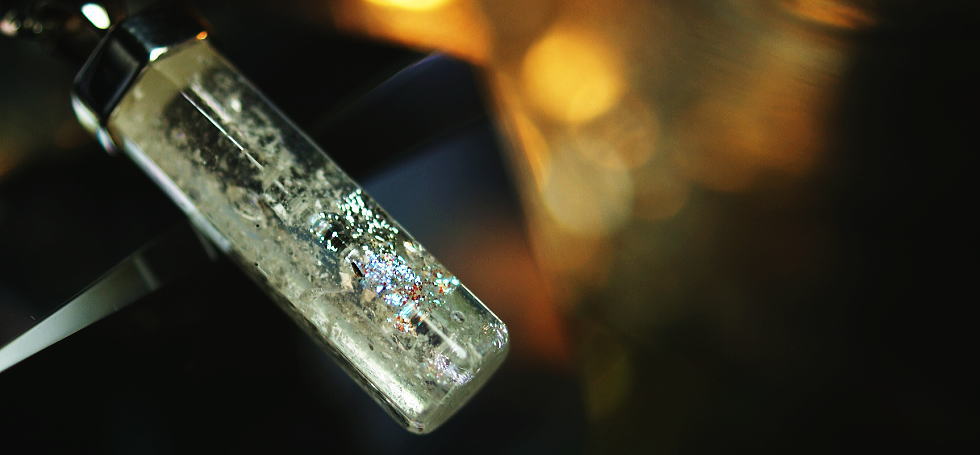 Hexagonal column ラフォルム ガラスジュエリー ガラスアクセサリー