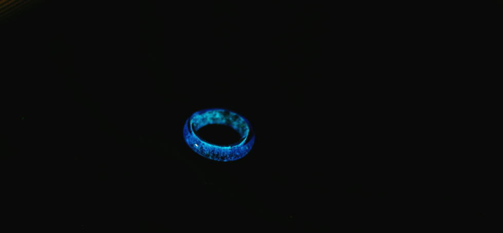 Baby ring ～ 真実の青 ～ ラフォルム ガラスジュエリー ガラスアクセサリー