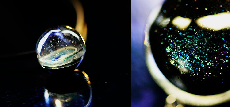Spiral mysterious galaxy ラフォルム ガラスジュエリー ガラスアクセサリー