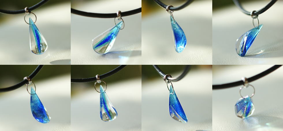 SHARP and ROUND QUARTZ ラフォルム ガラスジュエリー ガラスアクセサリー