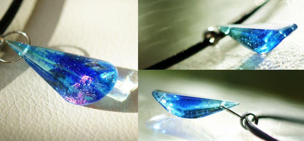 SHARP and ROUND QUARTZ ラフォルム ガラスジュエリー ガラスアクセサリー