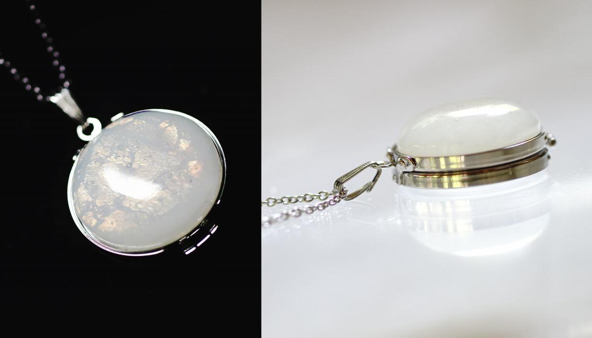 Round glass loupe ラフォルム ガラスジュエリー ガラスアクセサリー