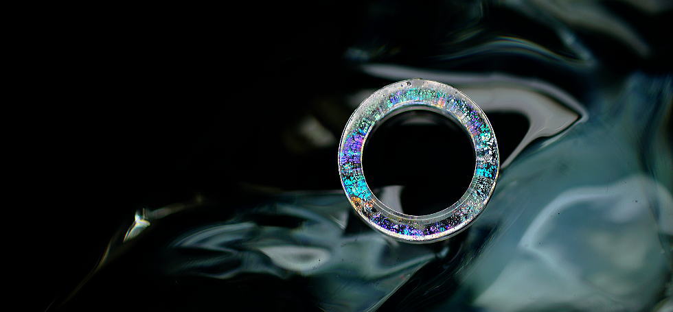 Dichroic princess crown ～ Rebirth ～ ラフォルム ガラスジュエリー ガラスアクセサリー