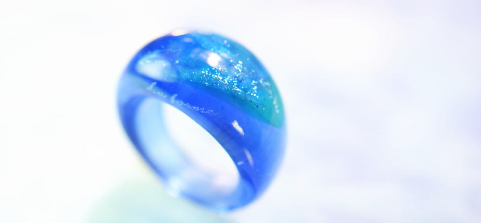 Blue sea paradise ラフォルム ガラスジュエリー ガラスアクセサリー