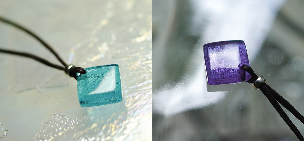 Simplicity shape ～ Memorial Lavender ～ ラフォルム ガラスジュエリー ガラスアクセサリー