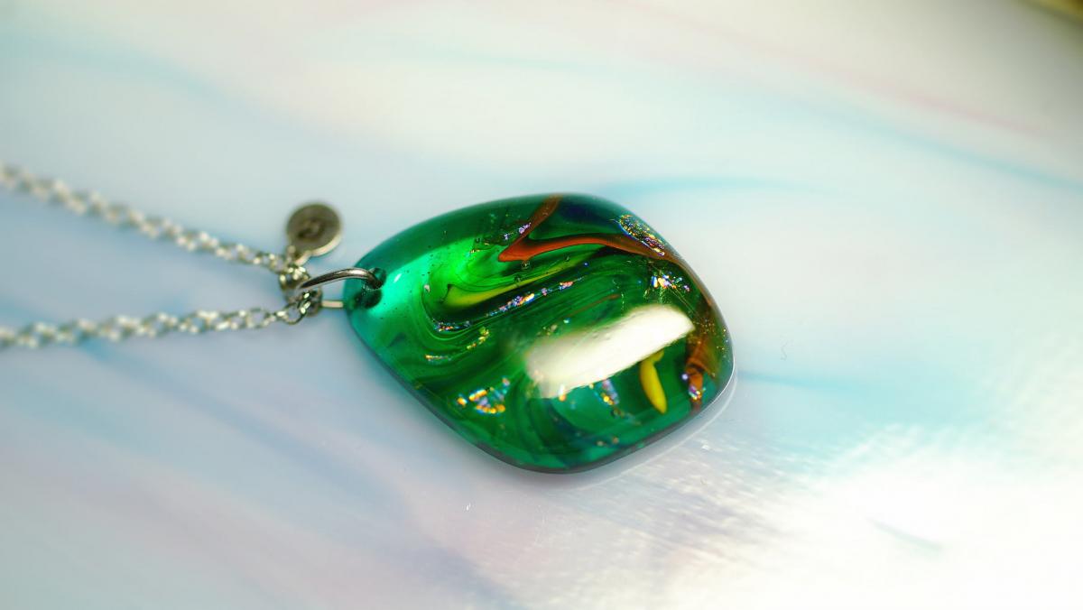WAVE LEAFⅡ ラフォルム ガラスジュエリー ガラスアクセサリー